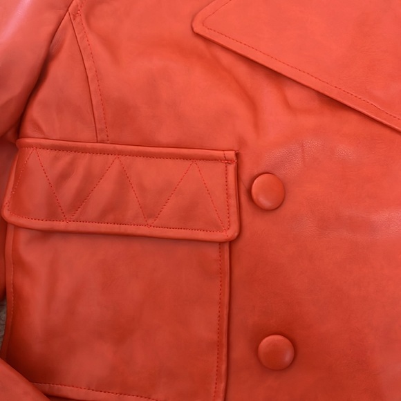 Like new Avec Les Filles faux leather jacket - Picture 3 of 4